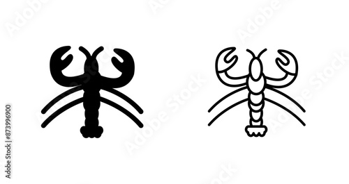 Lobster Vector Icon