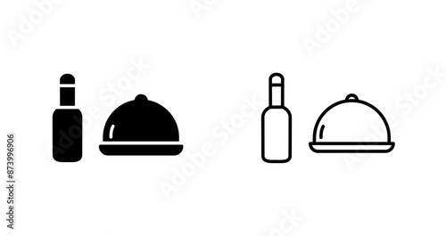 Food and Beer Vector Icon