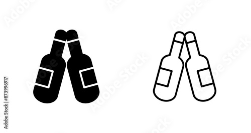 Beers Toasting Vector Icon