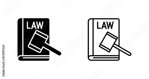 Law And Order Vector Icon