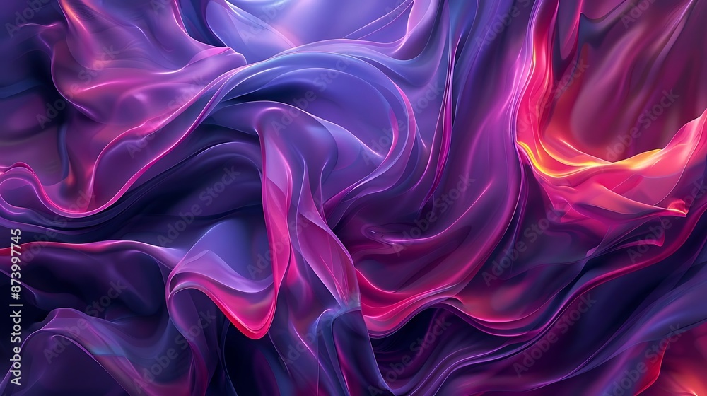 Fototapeta premium fluid essence of a purple and pink flower