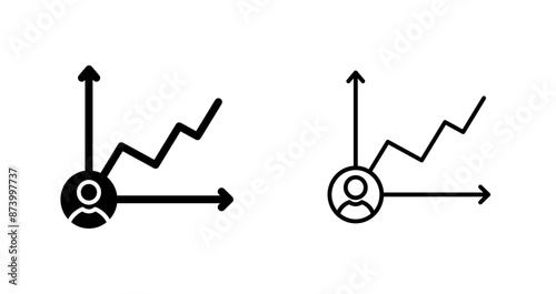 Candidate Graph Vector Icon