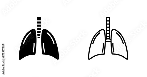 Lungs Vector Icon