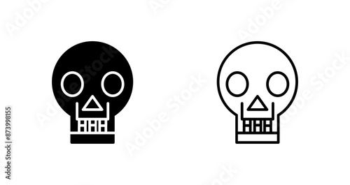 Skull X ray Vector Icon
