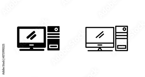 Computer Vector Icon © Malik Grafix