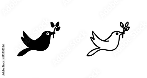 Cute Bird Vector Icon
