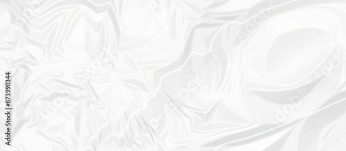 White wrinkly backdrop paper background. panorama grunge wrinkly paper texture. White crumpled and top view textures can be used for background of text or any contents.	