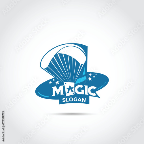 Magic Logo Template. Hat Circus Image. Vector Illustrator