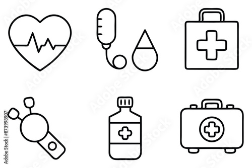 Healthcare line art illustration Effective Healthcare Graphics