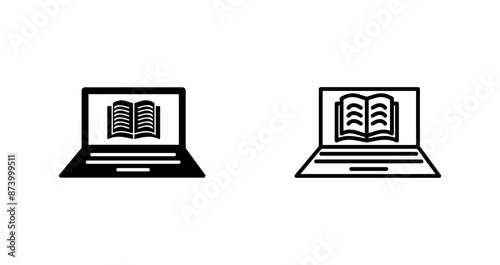 Online Books Vector Icon