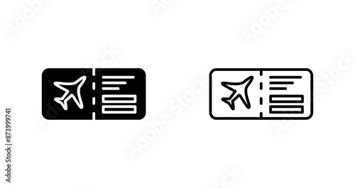 Plane Tickets Vector Icon