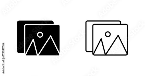 Pictures Vector Icon