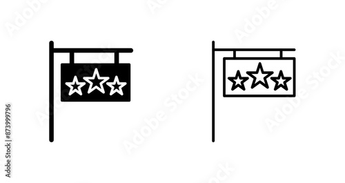 Hotel Sign Vector Icon