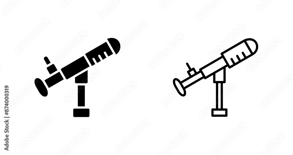 Telescope Vector Icon Telescope Vector Icon