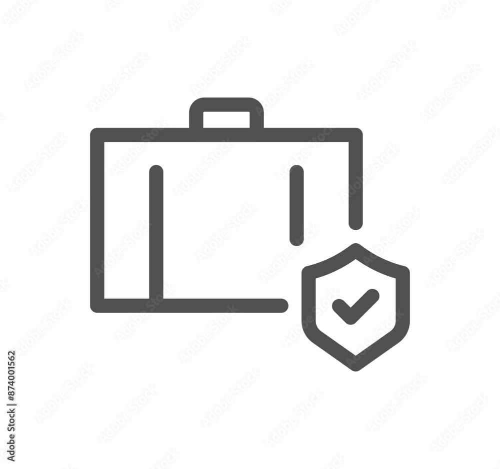 Baggage and travel icon outline and linear vector.
Baggage and travel icon outline and linear vector.