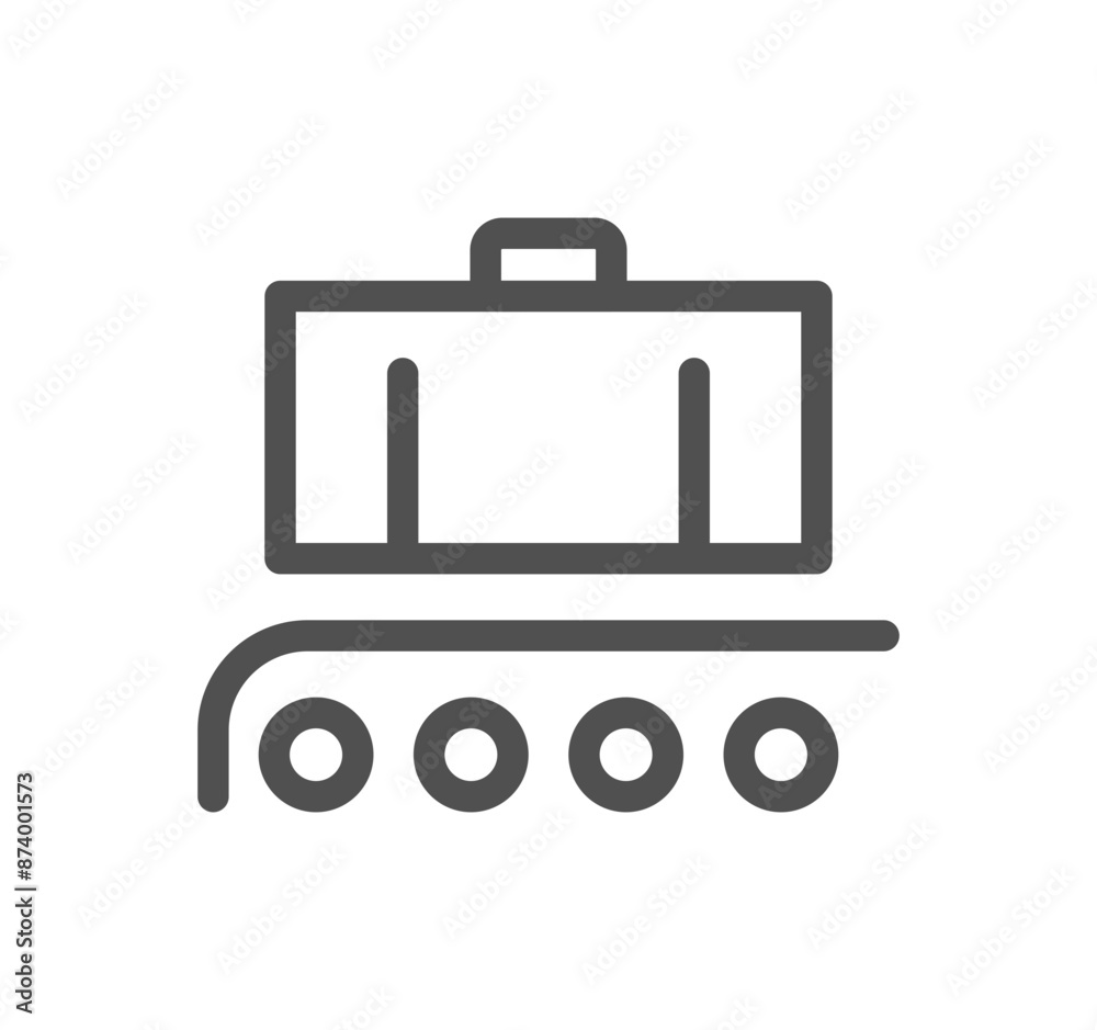 Baggage and travel icon outline and linear vector.
Baggage and travel icon outline and linear vector.