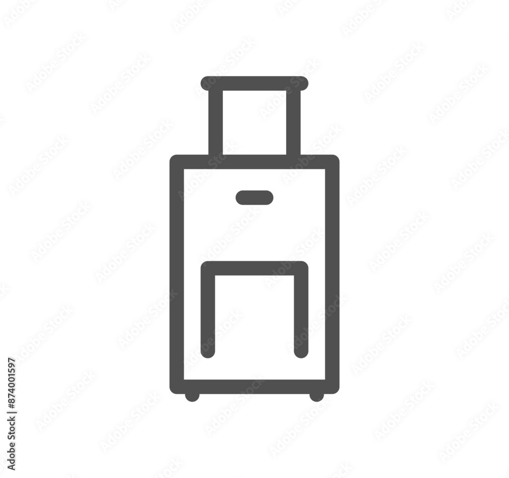 Baggage and travel icon outline and linear vector.
Baggage and travel icon outline and linear vector.