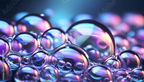 泡のある背景,Generative AI AI画像
