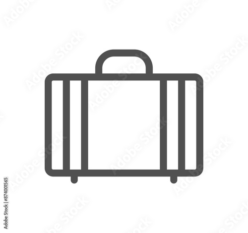Baggage and travel icon outline and linear vector.	
