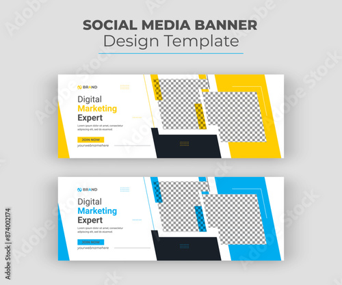Corporate Business Facebook cover social media post and banner template