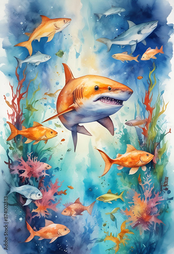 goldfish in aquarium