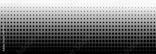 halftone, squares Geometric pattern, Illustration, vector, alternating overlapping, orderly arrangement background, black and white, banner, website. dark white and gray. 