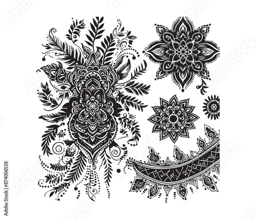 Mehndi lace vector design,awesome Mehndi lace svg,high resolution printable Mehndi lace artwork