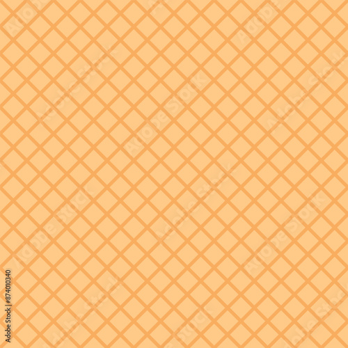 Checkered rhombic background and pattern. Linear seamless repeating vector design. Waffle texture and surface. 