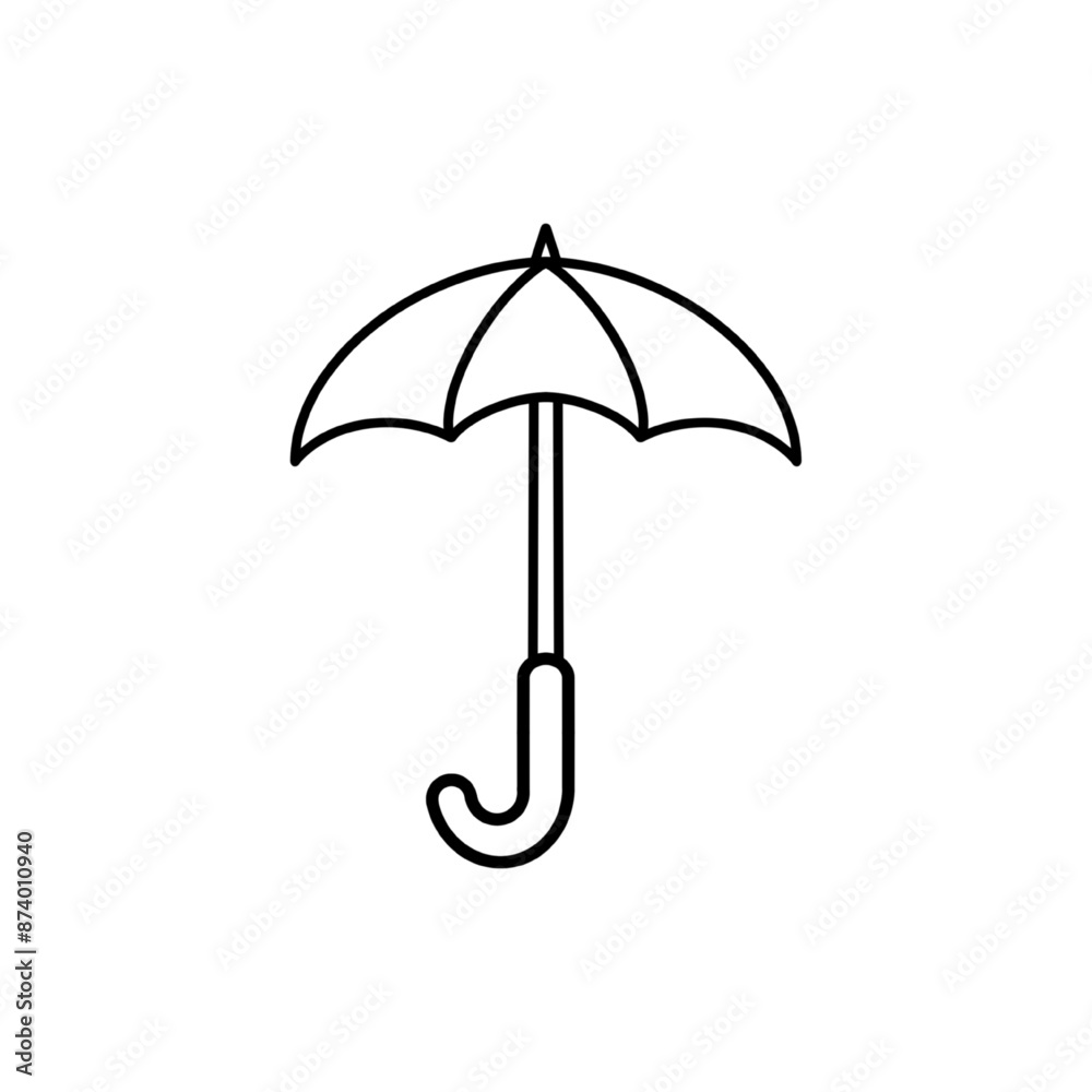 Umbrella Icon Vector Illustration Logo Template isolated on white Umbrella Icon Vector Illustration Logo Template isolated on white