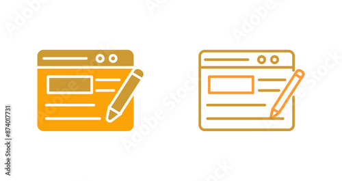 Blogging Service Vector Icon