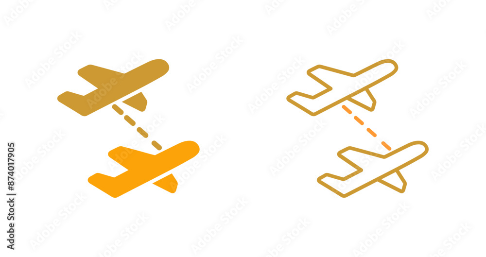 Multiple Flights Vector Icon Multiple Flights Vector Icon