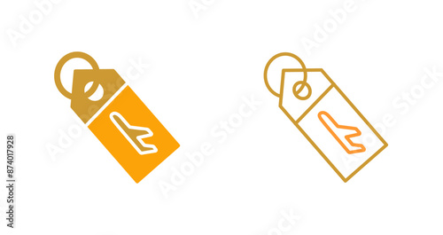 Luggage Tag Vector Icon