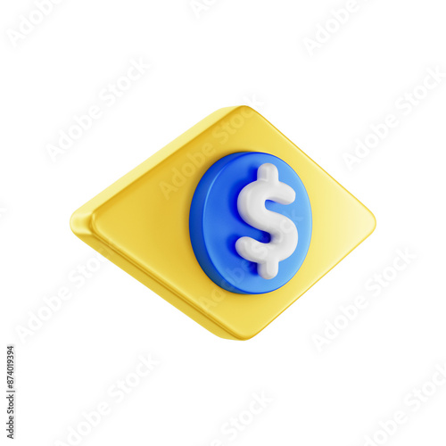 Canvas Print Bandeira do brasil 3d isolada para 07 de setembro e semana do brasil