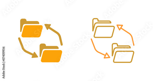 Data Exchange Vector Icon
