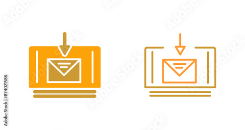 Mail Download Vector Icon