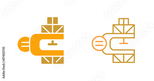 Clamp Vector Icon