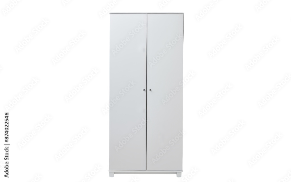 White wardrobe isolated on transparent background White wardrobe isolated on transparent background