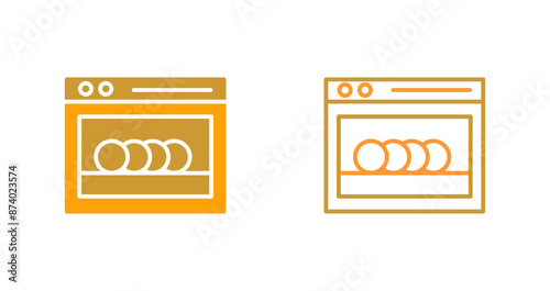 Dishwasher Vector Icon