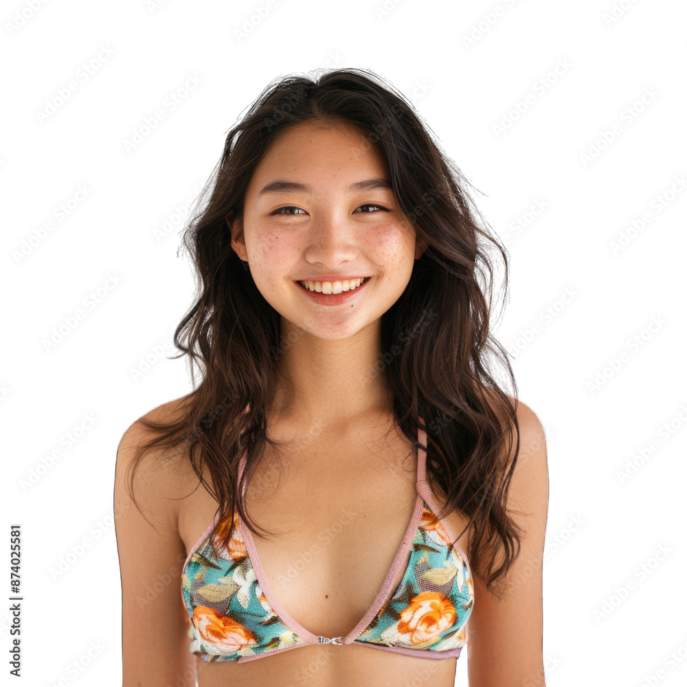 Beautiful asian woman in bikini. Transparent background or PNG file. Beautiful asian woman in bikini. Transparent background or PNG file.