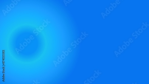 Minimalist texture blue background, simple color radial gradient background, bright colored light. A gradient background is a transition from one color to another across a defined background area.