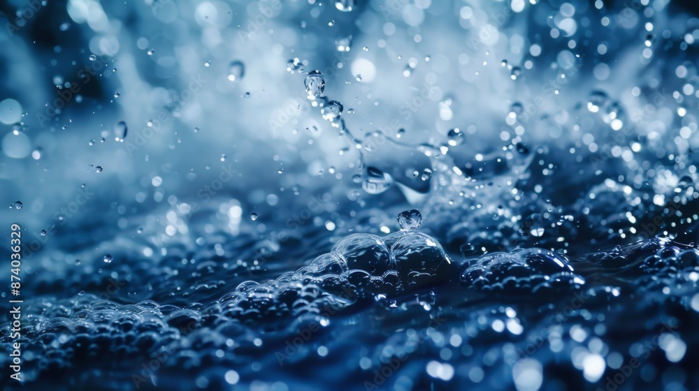 Dynamic Splashing Water Drops