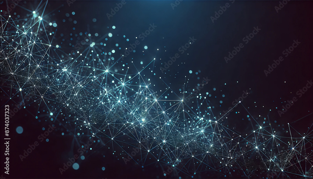 Dark background and network