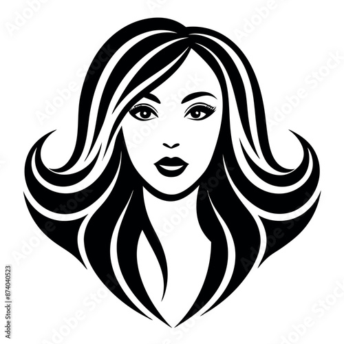 Woman salon silhouette vector art, illustration, icon and graphics