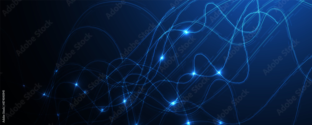Neural network concept. Connected cells with links. High technology process. Abstract futuristic background. Vector art. Neural network concept. Connected cells with links. High technology process. Abstract futuristic background. Vector art.