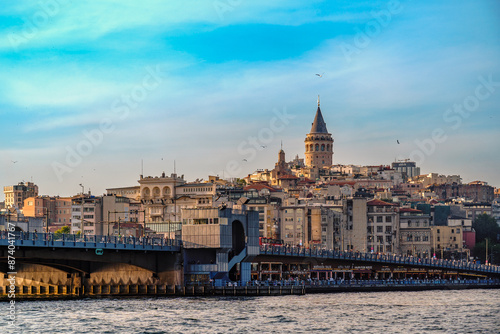 Türkiye. Istanbul. View of the Bosphorus and the Galata Tower