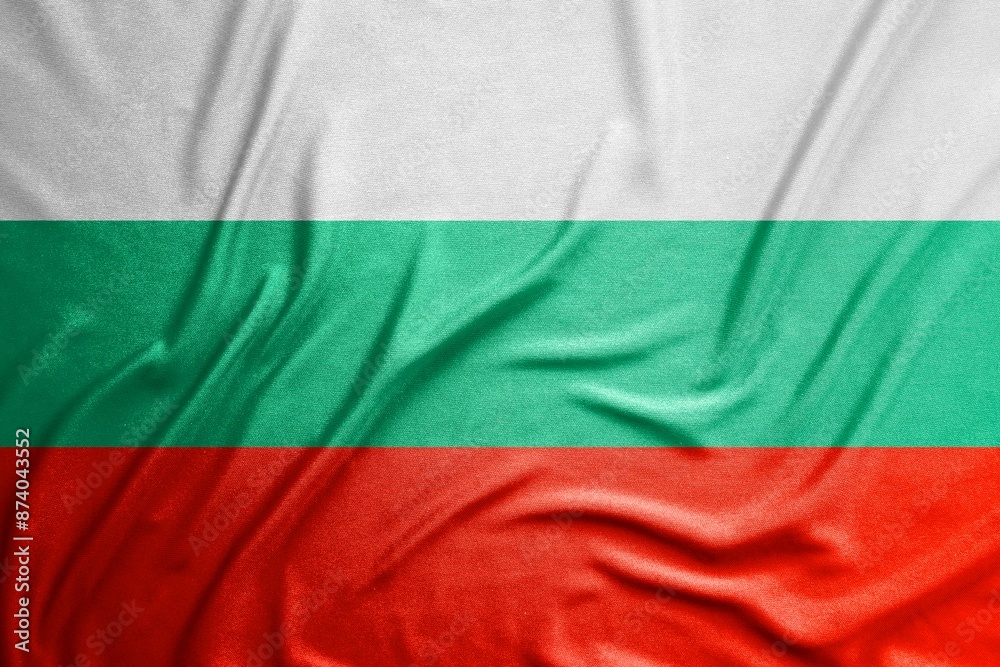 Flag of Bulgaria, National flag, fabric Flag of Bulgaria, National flag, fabric