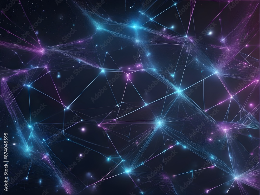 High-Tech Abstract Neural Patterns Digital Background with Interconnected Dots and Lines High-Tech Abstract Neural Patterns Digital Background with Interconnected Dots and Lines