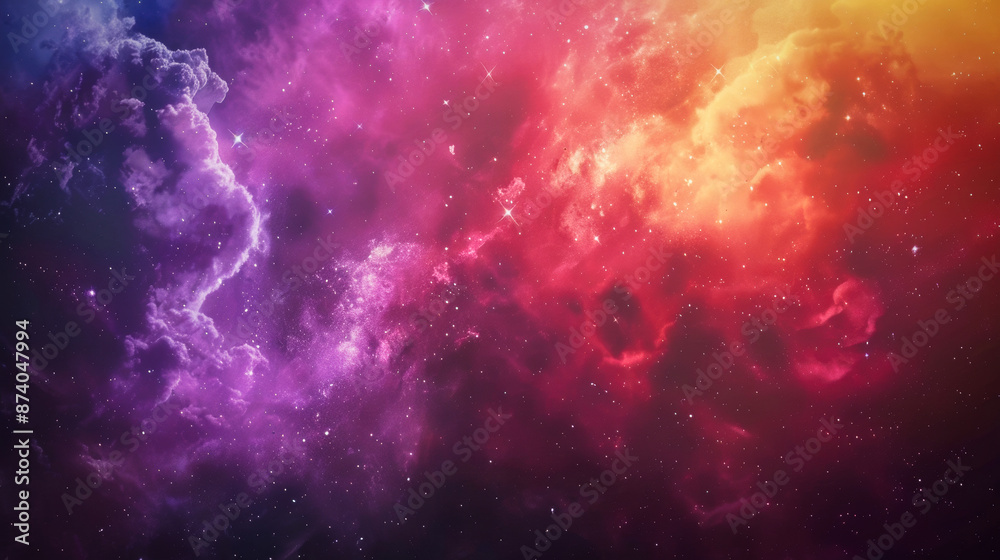 A colorful nebula in space A colorful nebula in space