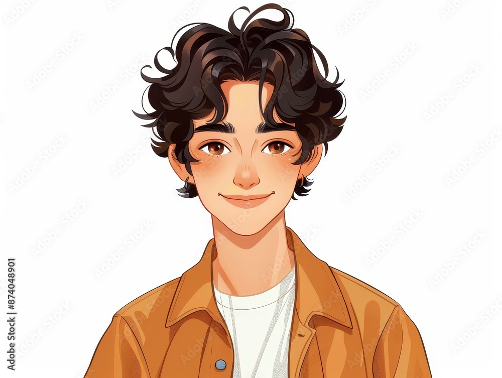 Stunning anime style illustration of a handsome boy perfect for avatars and digital portraits. Stunning anime style illustration of a handsome boy perfect for avatars and digital portraits.