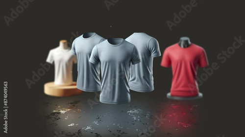 Men's clothing and T-shirts for shopping and sales